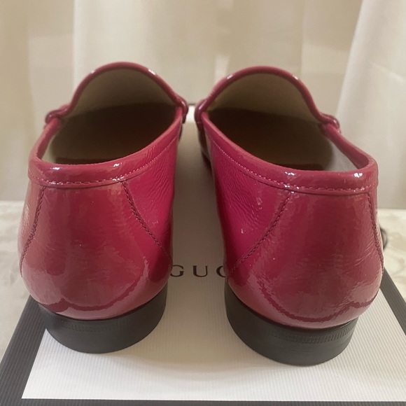 ❌Sold❌Gucci Horsebit Pink Patent Leather Loafers😍like new - Picture 7 of 11